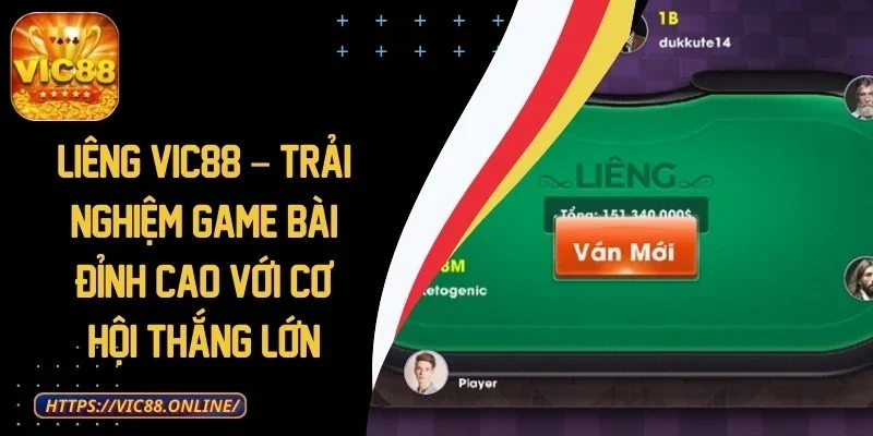 Liêng VIC88 - Game Bài Đỉnh Cao Cùng Cơ Hội Thắng Lớn 1 lieng-vic88
